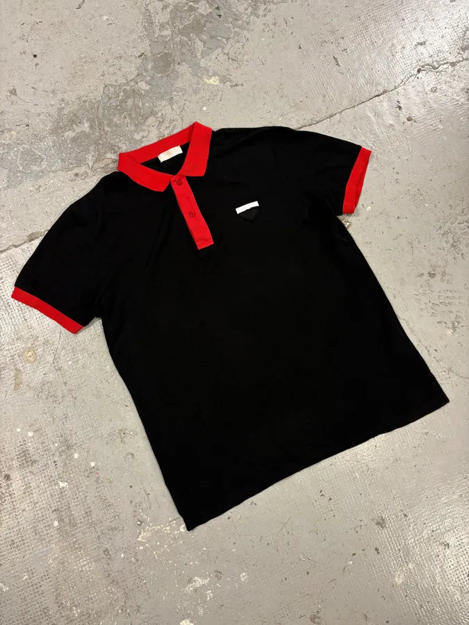 SS2011 Prada Devil Red & Black Signature Polo Shirt (S/M) vVLFcgj 3