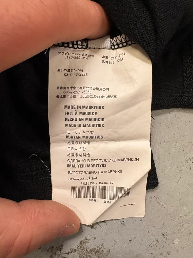 SS2011 Prada Devil Red & Black Signature Polo Shirt (S/M) vVLFcgj 8