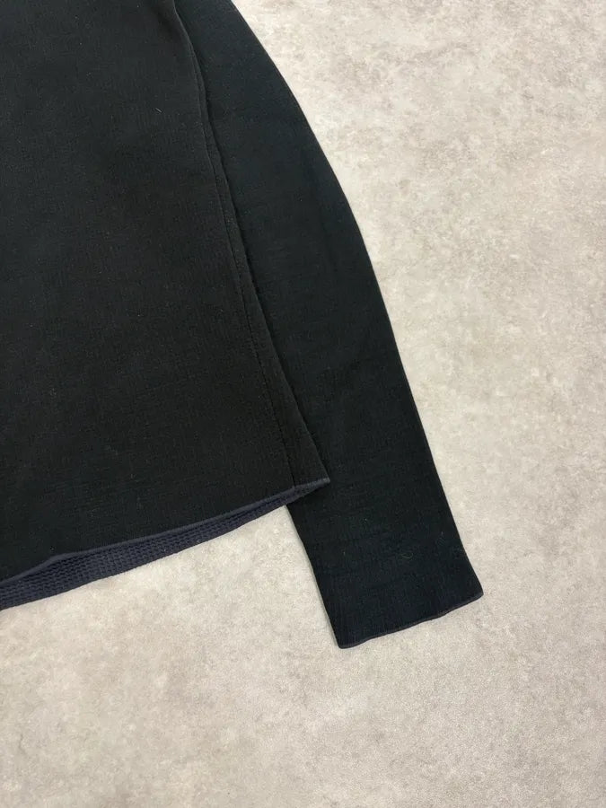 SS2011 Prada Black Minimalist Zip-Up Sweater ZqRlGcm 7