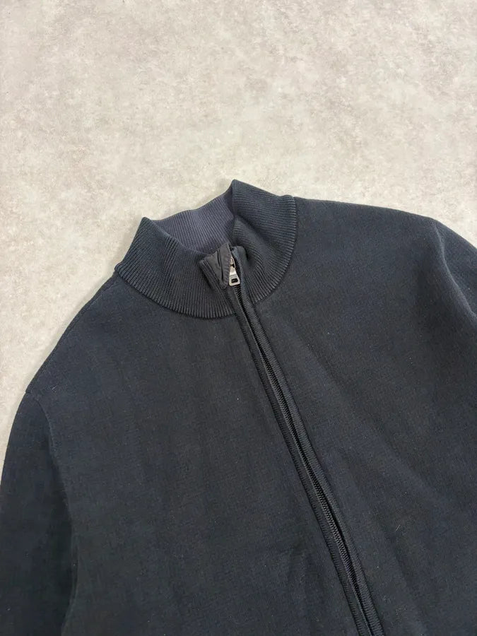 SS2011 Prada Black Minimalist Zip-Up Sweater ZqRlGcm 4