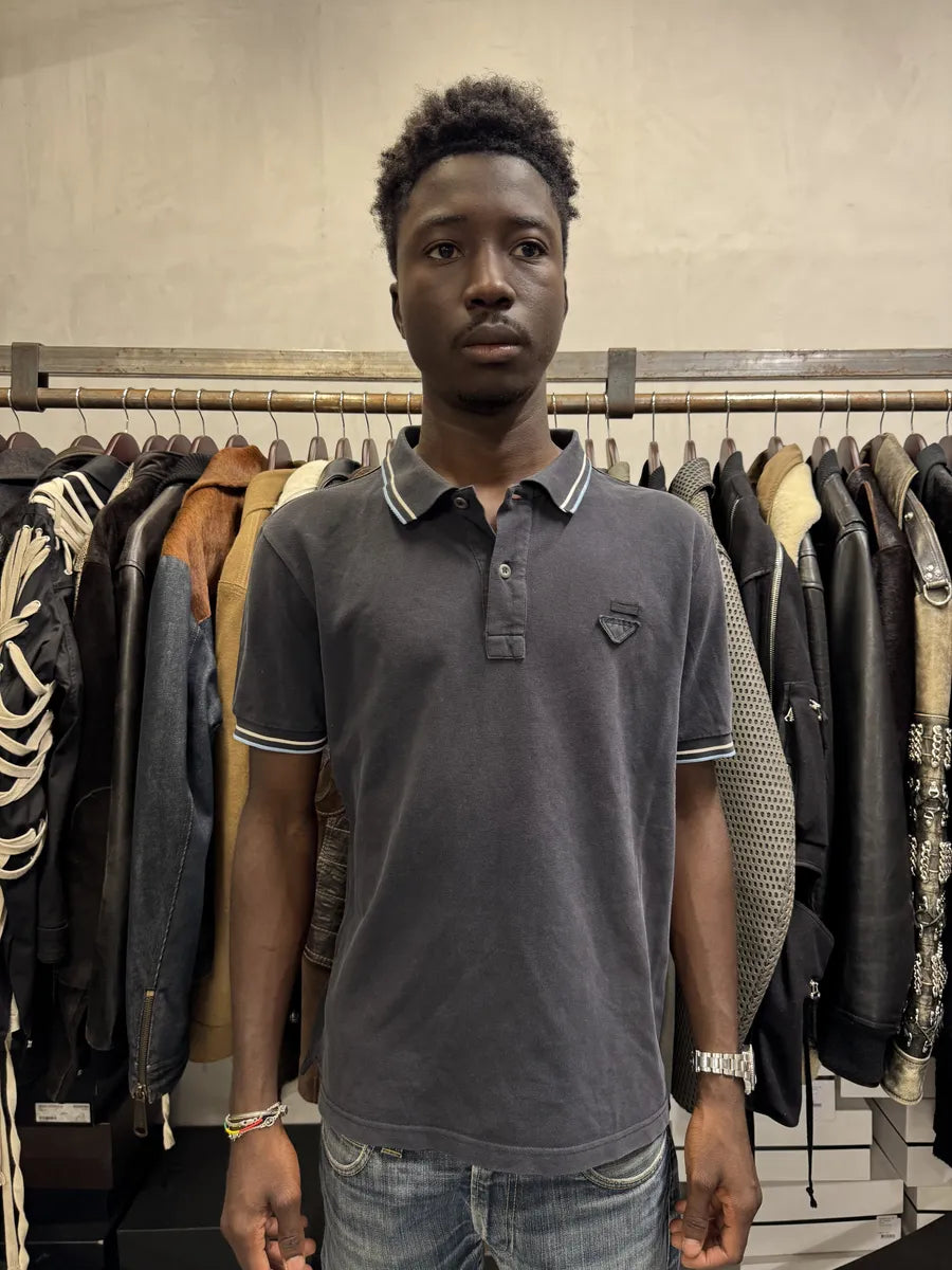 SS2011 Prada Navy Polo Shirt NhovSTc 0