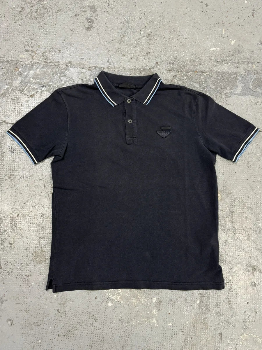 SS2011 Prada Navy Polo Shirt NhovSTc 2