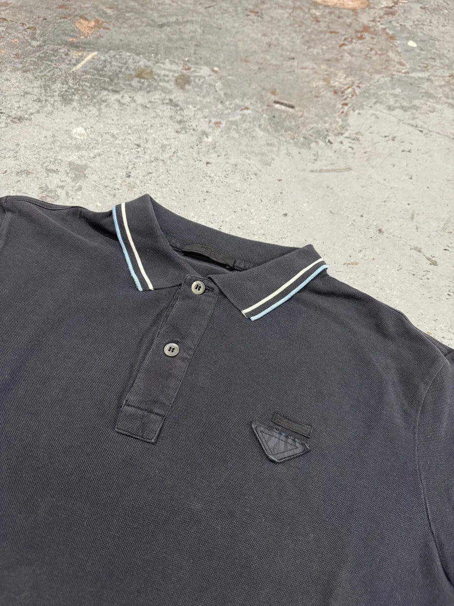 SS2011 Prada Navy Polo Shirt NhovSTc 6