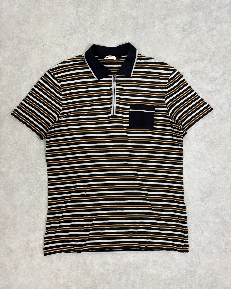 SS2011 Prada Striped Cozy Polo Shirt zRYLvtd 0