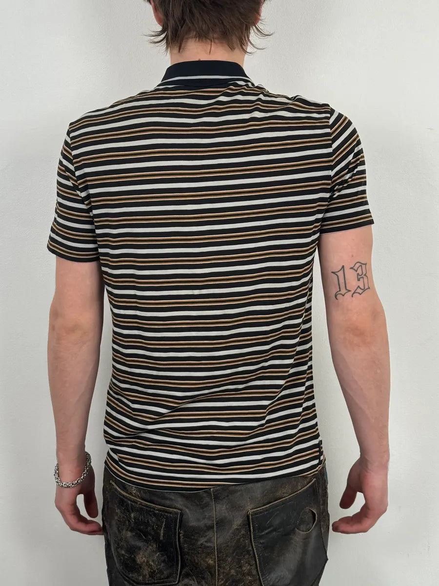 SS2011 Prada Striped Cozy Polo Shirt zRYLvtd 2