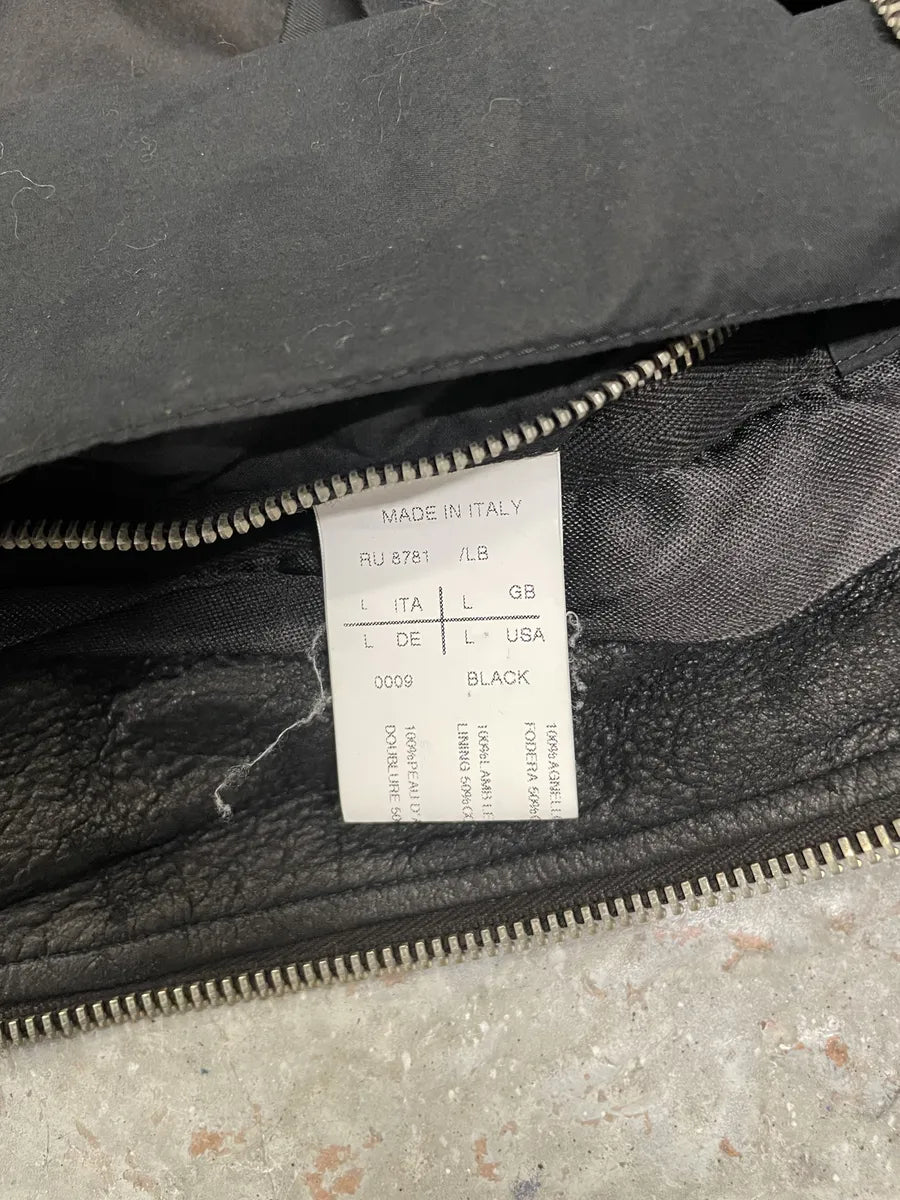 SS2011 Rick Owens Anthem Runway Blistered Black Leather Safari Jacket EKfVxUf 11