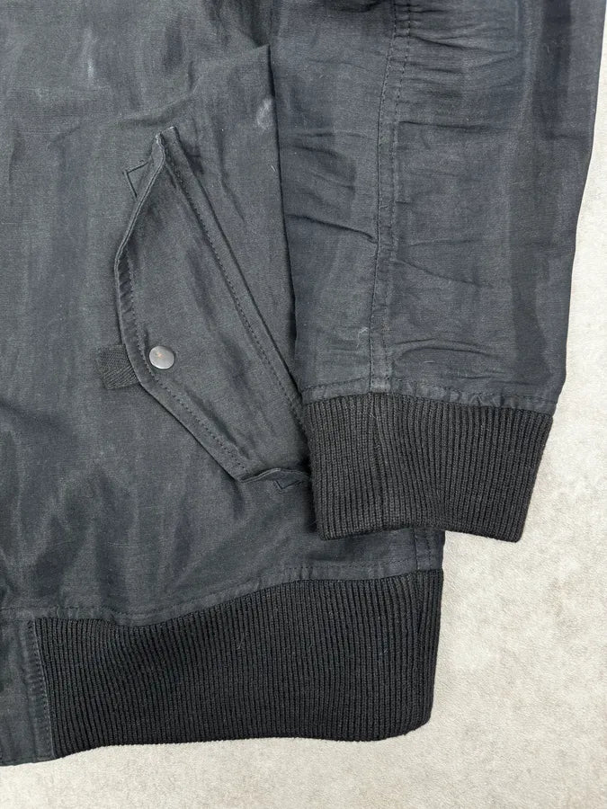 SS2012 Acne Studios Black Constitution Linen Jacket usUjJwW 8