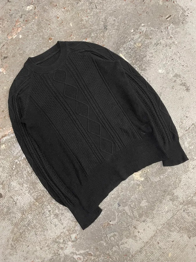 SS2012 Acne Studios Black Mozaic Sweater (M/L) GpLZJVd 3
