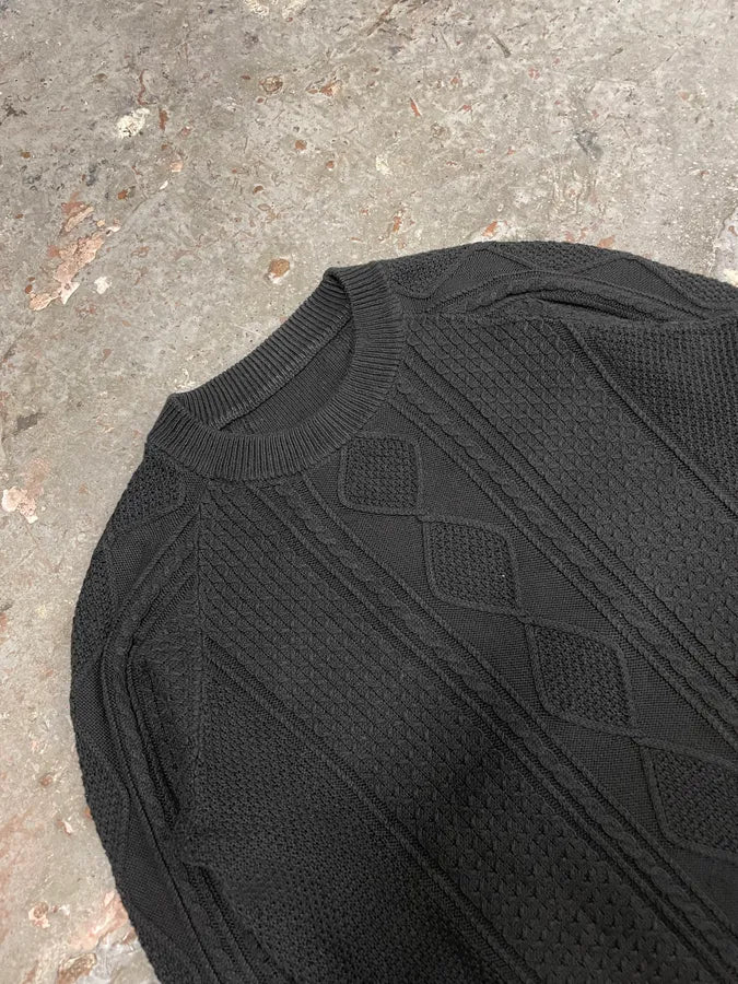 SS2012 Acne Studios Black Mozaic Sweater (M/L) GpLZJVd 4