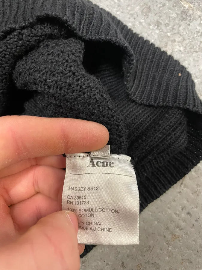SS2012 Acne Studios Black Mozaic Sweater (M/L) GpLZJVd 8