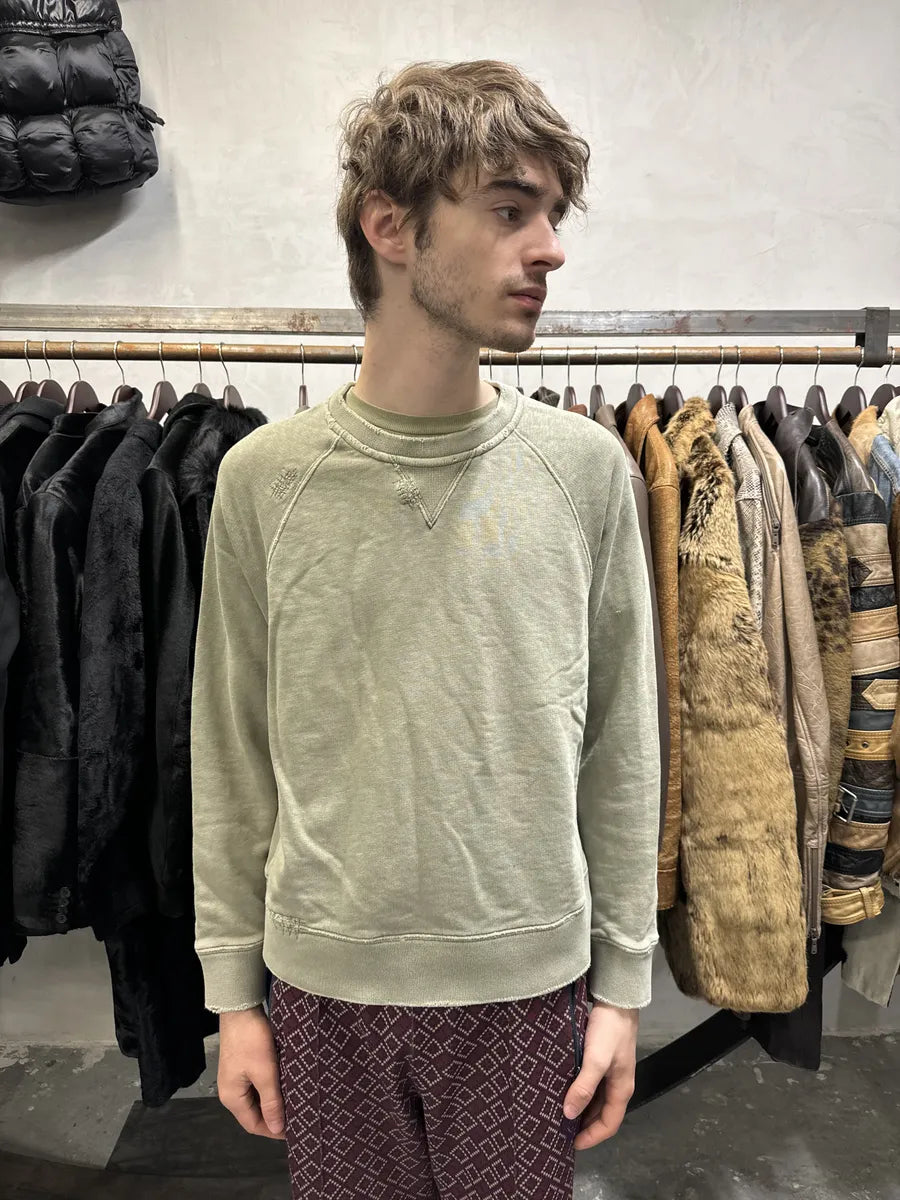 SS2012 Acne Studios College Vintage Grey Pastel Sweater (S/M) YPcjrIs 1