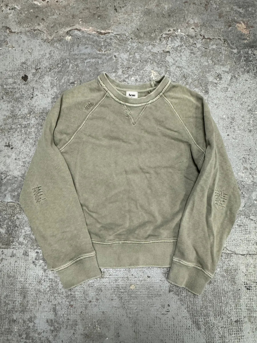 SS2012 Acne Studios College Vintage Grey Pastel Sweater (S/M) YPcjrIs 6