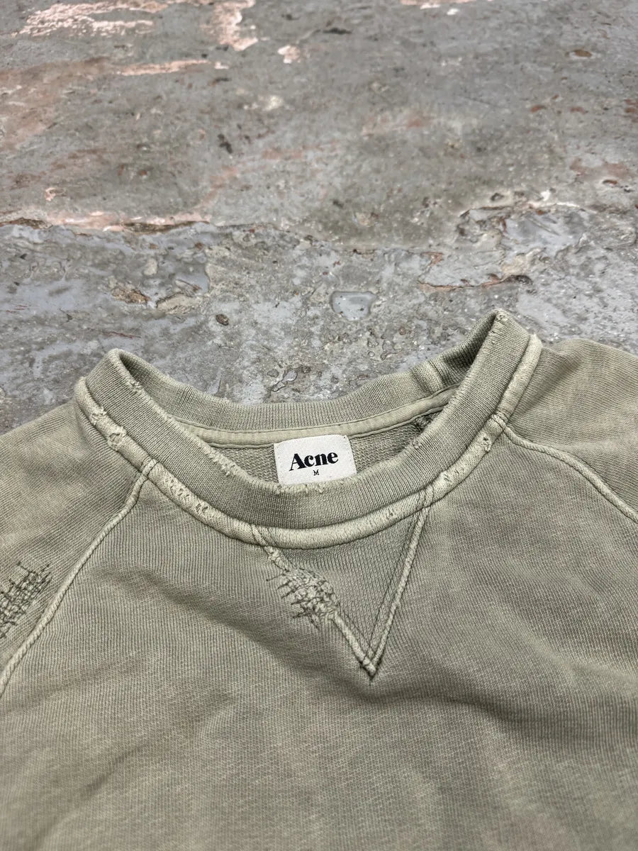 SS2012 Acne Studios College Vintage Grey Pastel Sweater (S/M) YPcjrIs 8