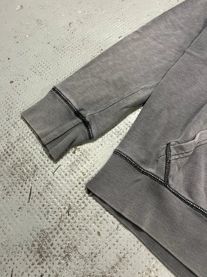 SS2012 Acne Studios Grey Faded Zip-up College Hoodie iqMsrFe 6