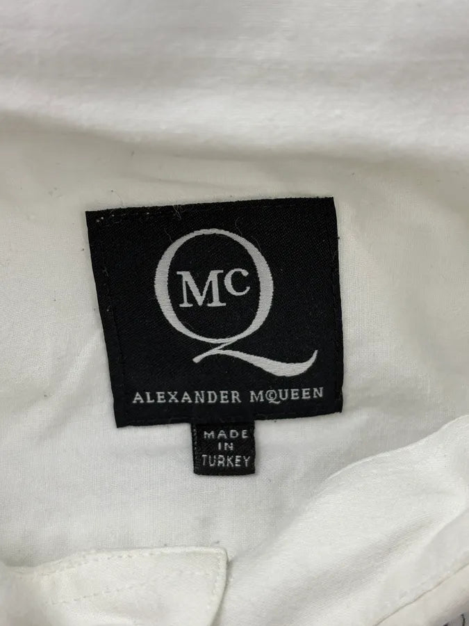 SS2012 Alexander McQueen White Botanical Floral Shirt MqXvErN 12