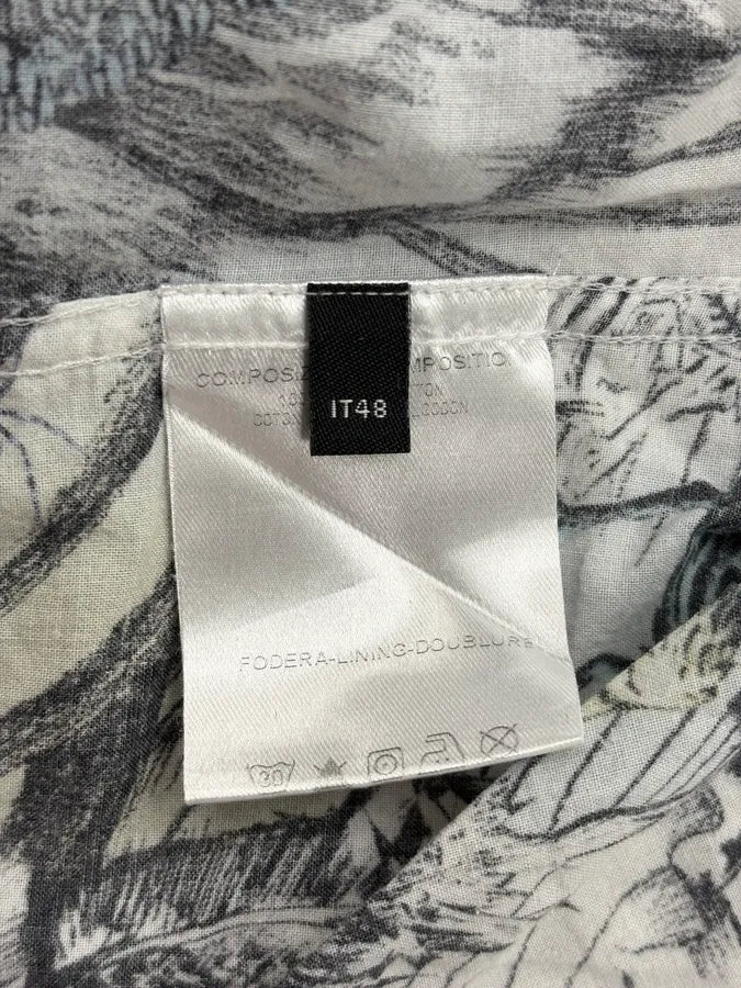 SS2012 Alexander McQueen White Botanical Floral Shirt MqXvErN 13