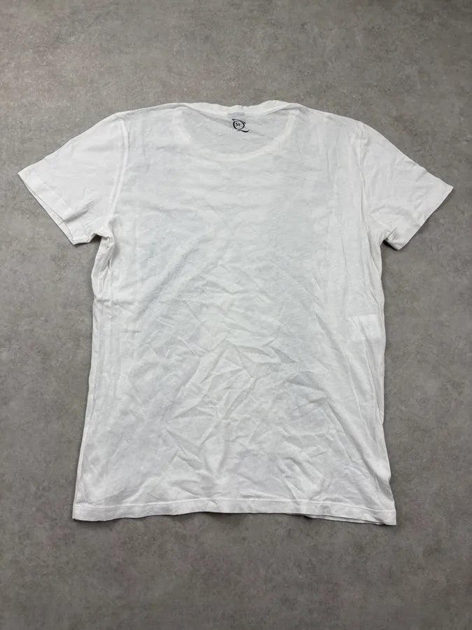 SS2012 Alexander McQueen White Trompe L’Oeil Corset Officer T-Shirt wpupfsJ 5