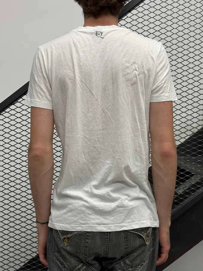 SS2012 Alexander McQueen White Trompe L’Oeil Corset Officer T-Shirt wpupfsJ 2