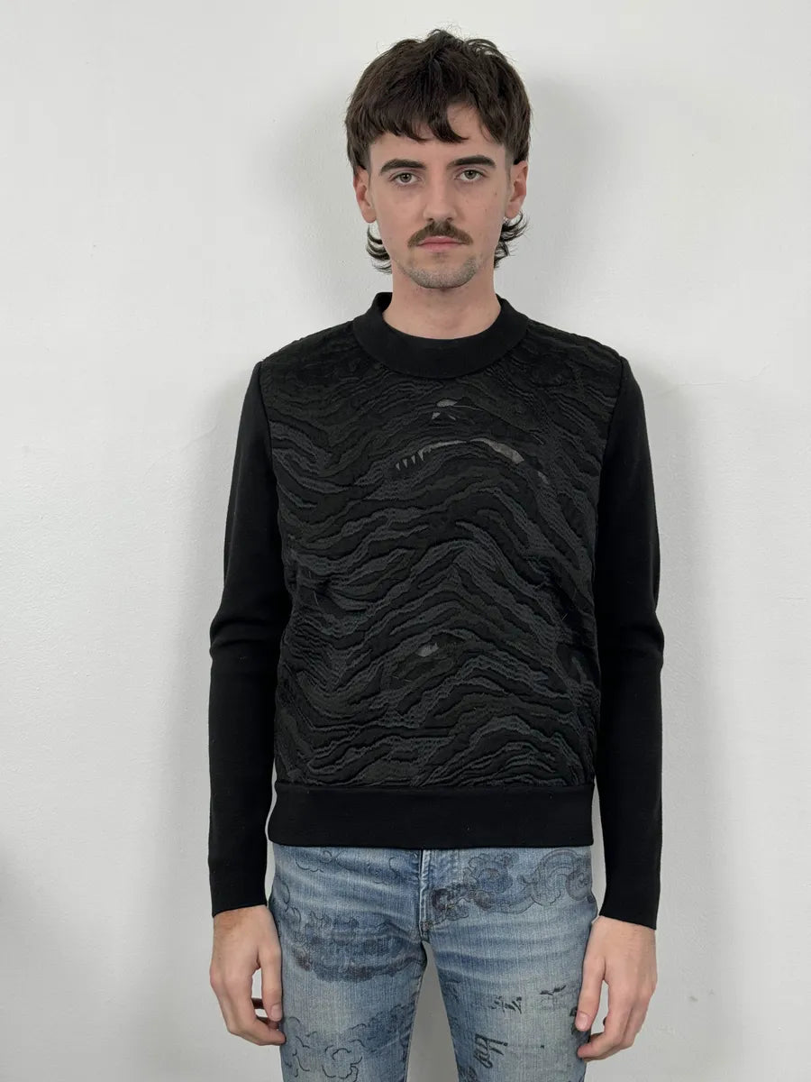 SS2012 Balenciaga Black Contemporary Distressed Sweater qMidAcE 2