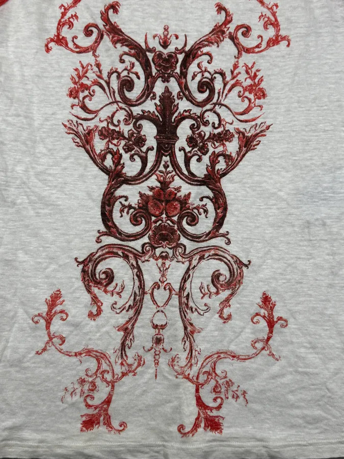 SS2012 Balenciaga White Floral Ornaments Top AsPXkOT 7