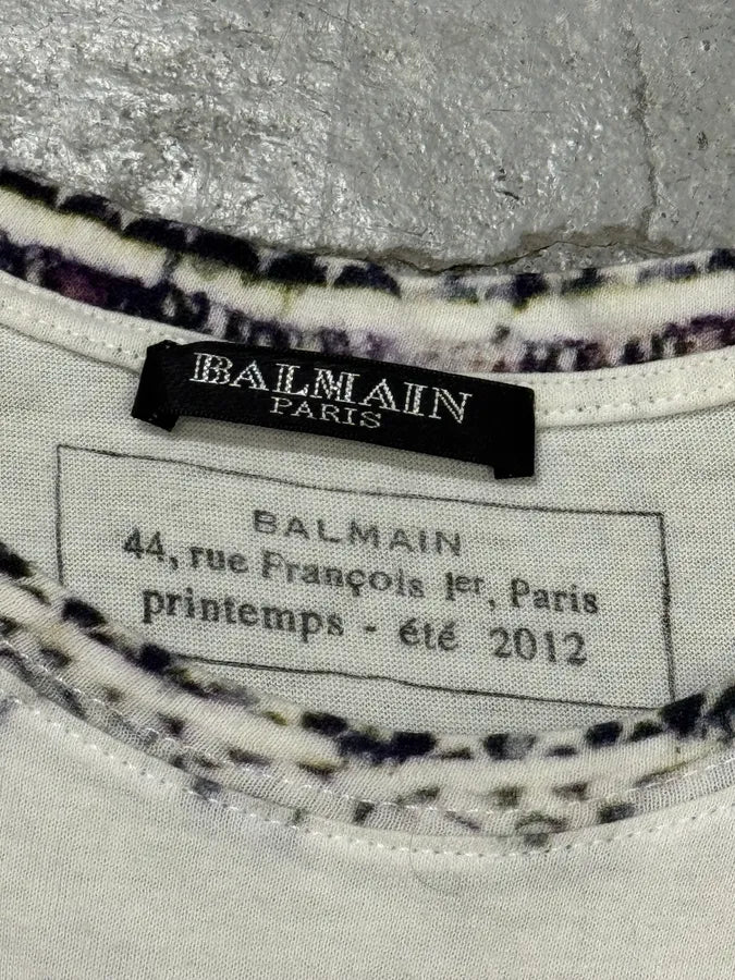 SS2012 Balmain Abstract Eagle Kimono T-Shirt COHlWaV 4