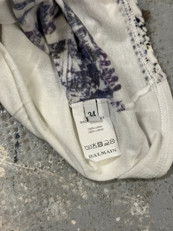 SS2012 Balmain Abstract Eagle Kimono T-Shirt COHlWaV 5