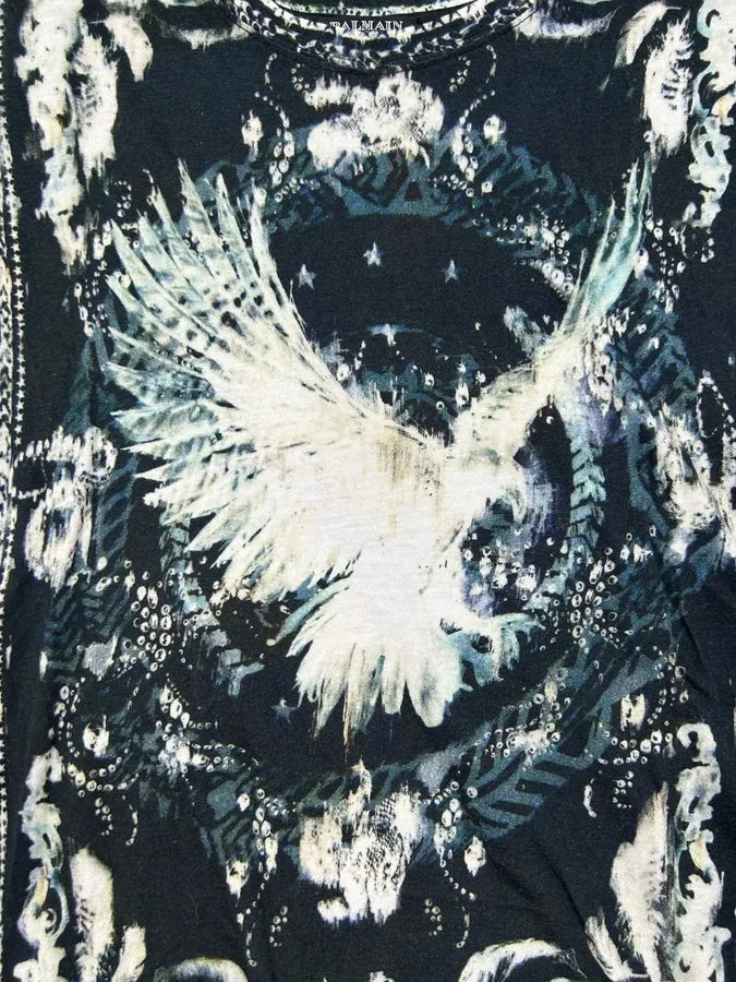 SS2012 Balmain Black Eagle Wing Tank Top  PHMVFzC 5