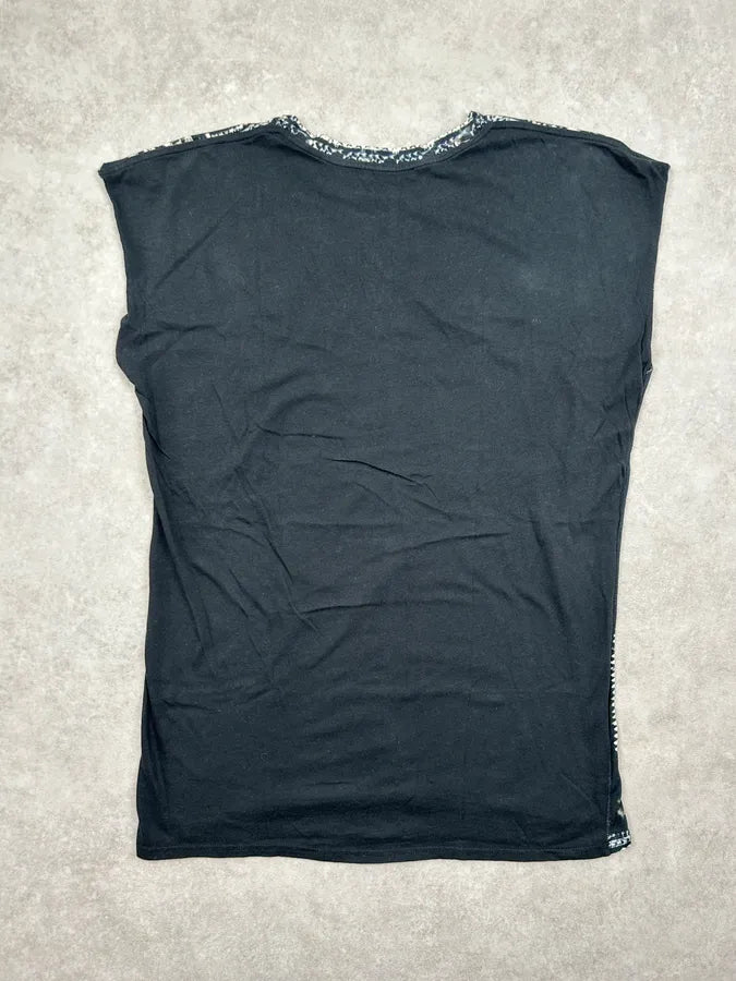 SS2012 Balmain Black Eagle Wing Tank Top  PHMVFzC 6