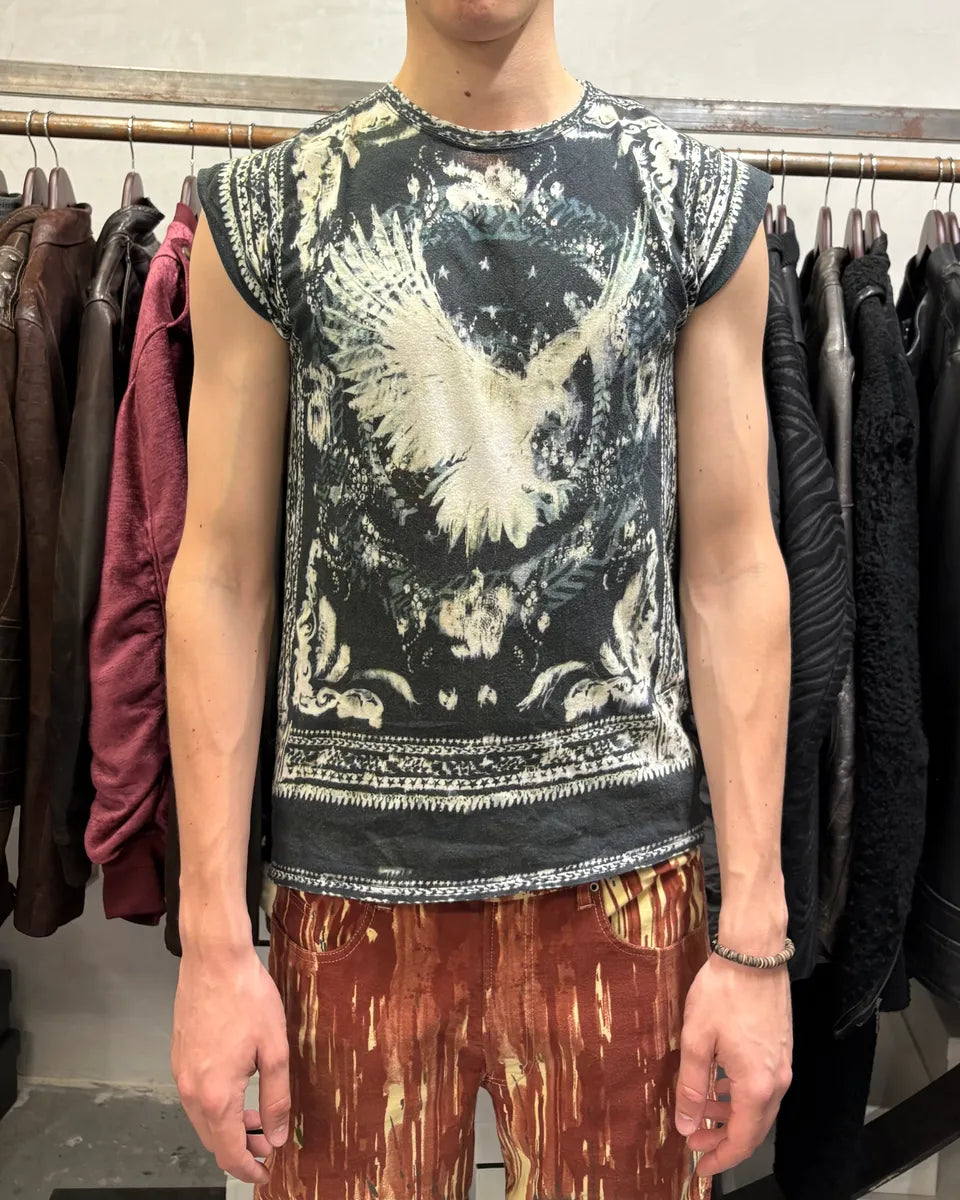 SS2012 Balmain Eagle Aura Contemporary Art Tank Top HfYcetI 1
