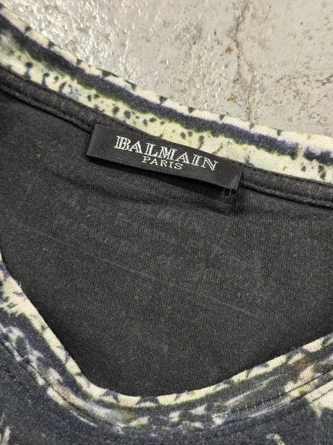 SS2012 Balmain Eagle Aura Contemporary Art Tank Top HfYcetI 5