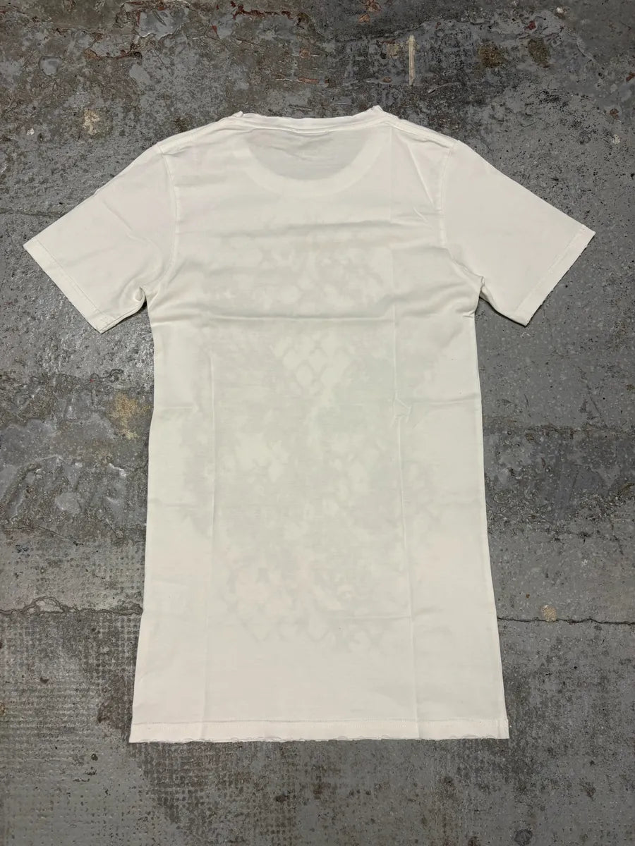 SS2012 Balmain White &  Brown Flowers T-Shirt znDUNHJ 1
