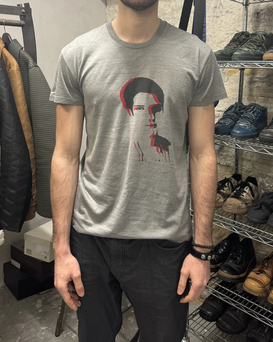 SS2012 Dior Grey Humanoid Red & Black Face Tee-Shirt by Kris Van Assche (M) 1