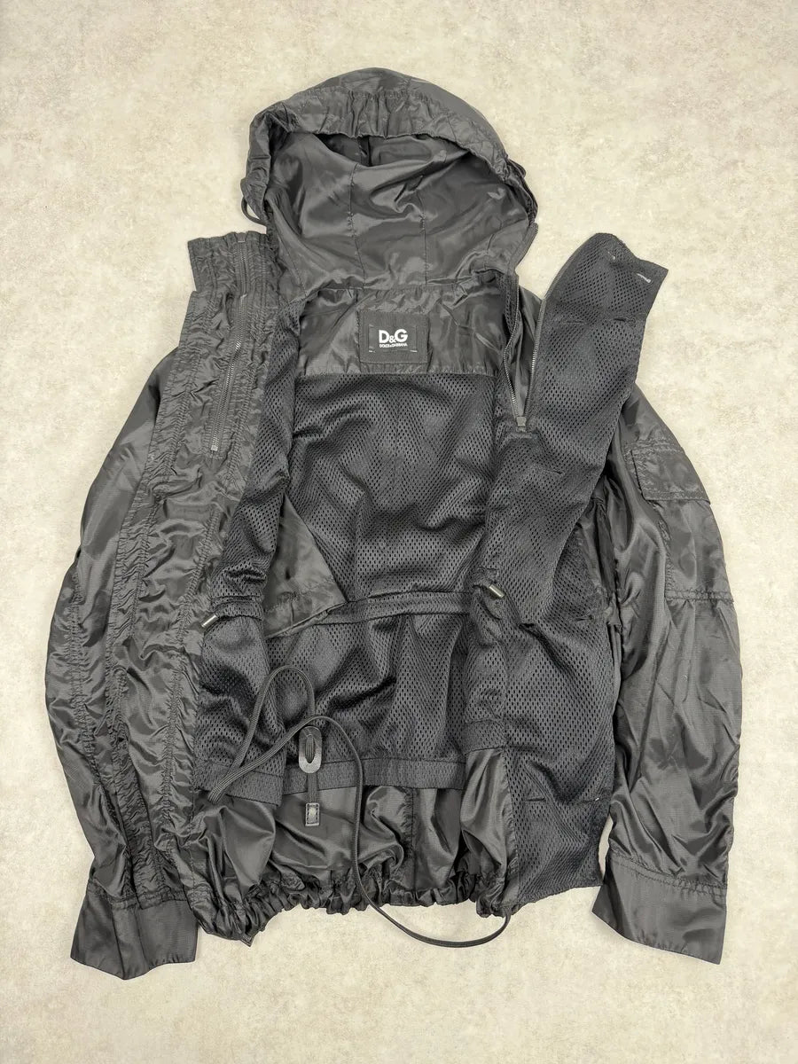 SS2012 Dolce & Gabbana Avant-Garde Prototype Black Detachable Sleeves Jacket bzTvevv 9