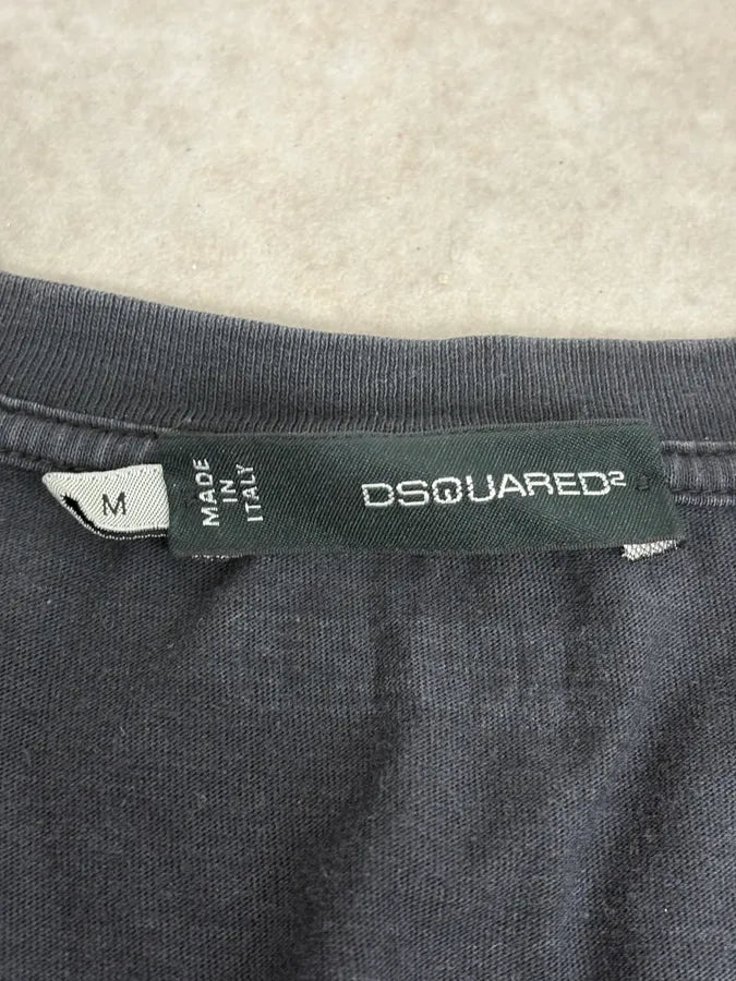 SS2012 Dsquared2 Black Faded Tiger Tank Top EwbDwFq 8