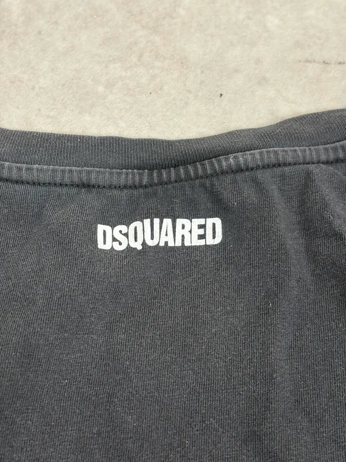 SS2012 Dsquared2 Black Faded Tiger Tank Top EwbDwFq 7