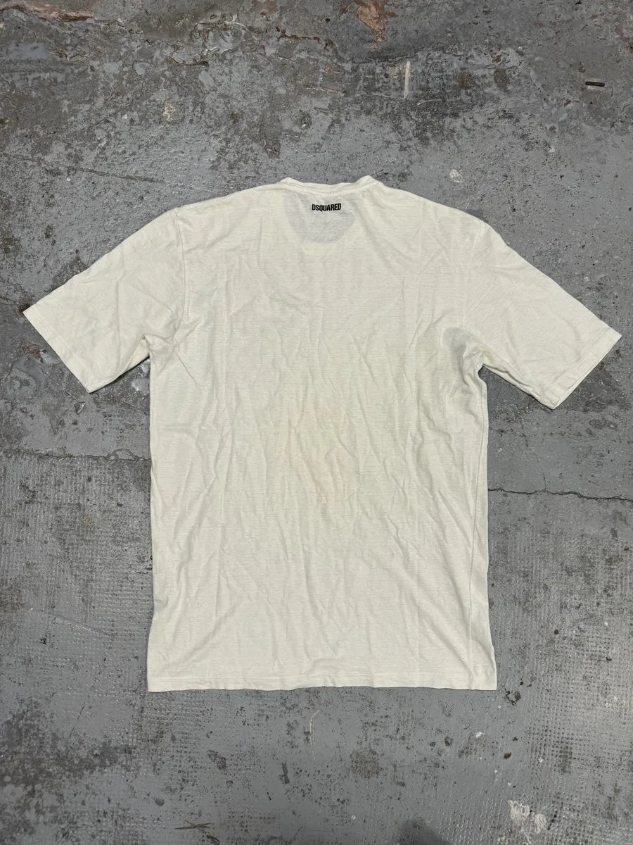 SS2012 Dsquared2 USA Flag White T-Shirt aHqSHBY 1