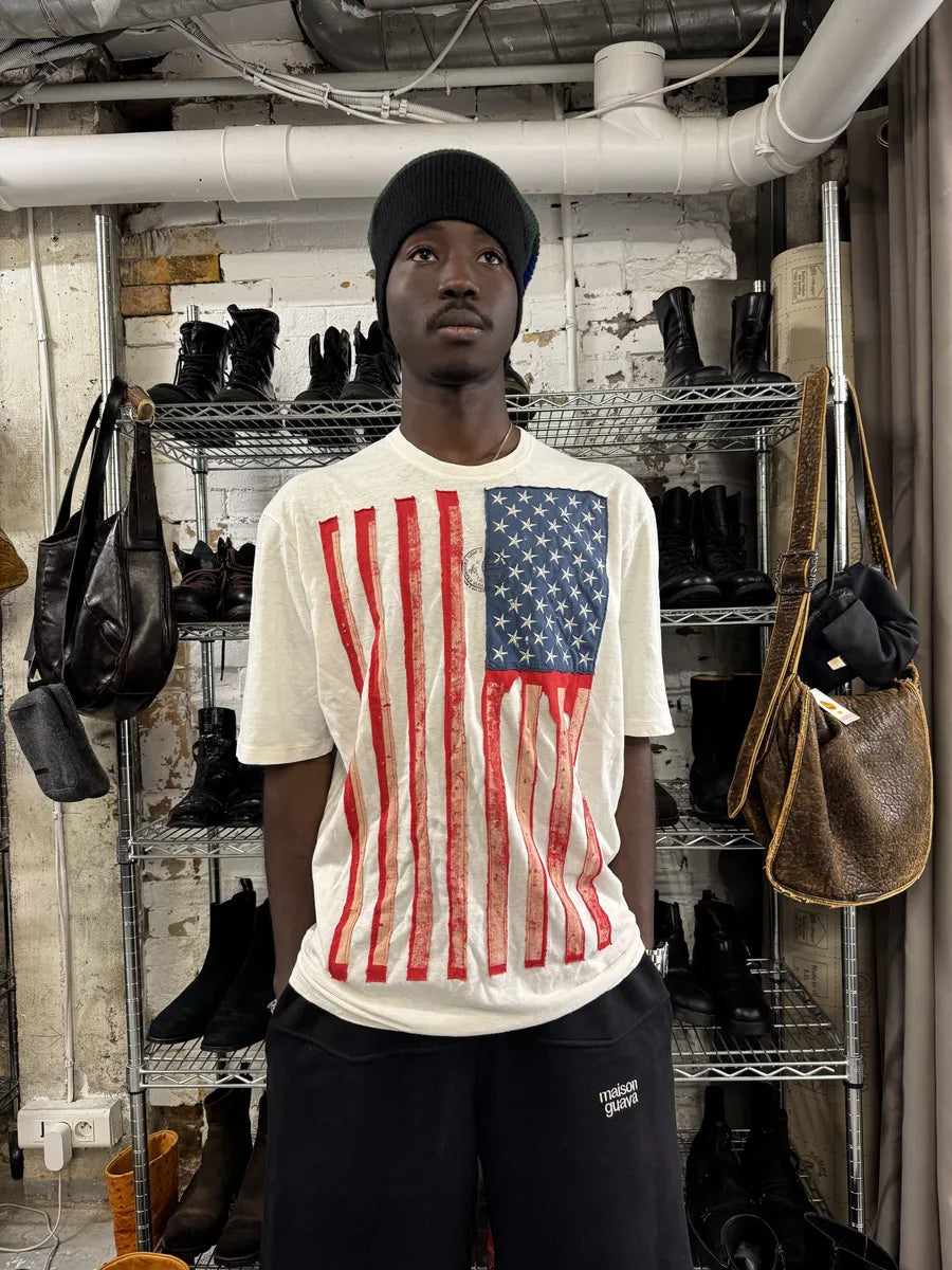 SS2012 Dsquared2 USA Flag White T-Shirt aHqSHBY 3