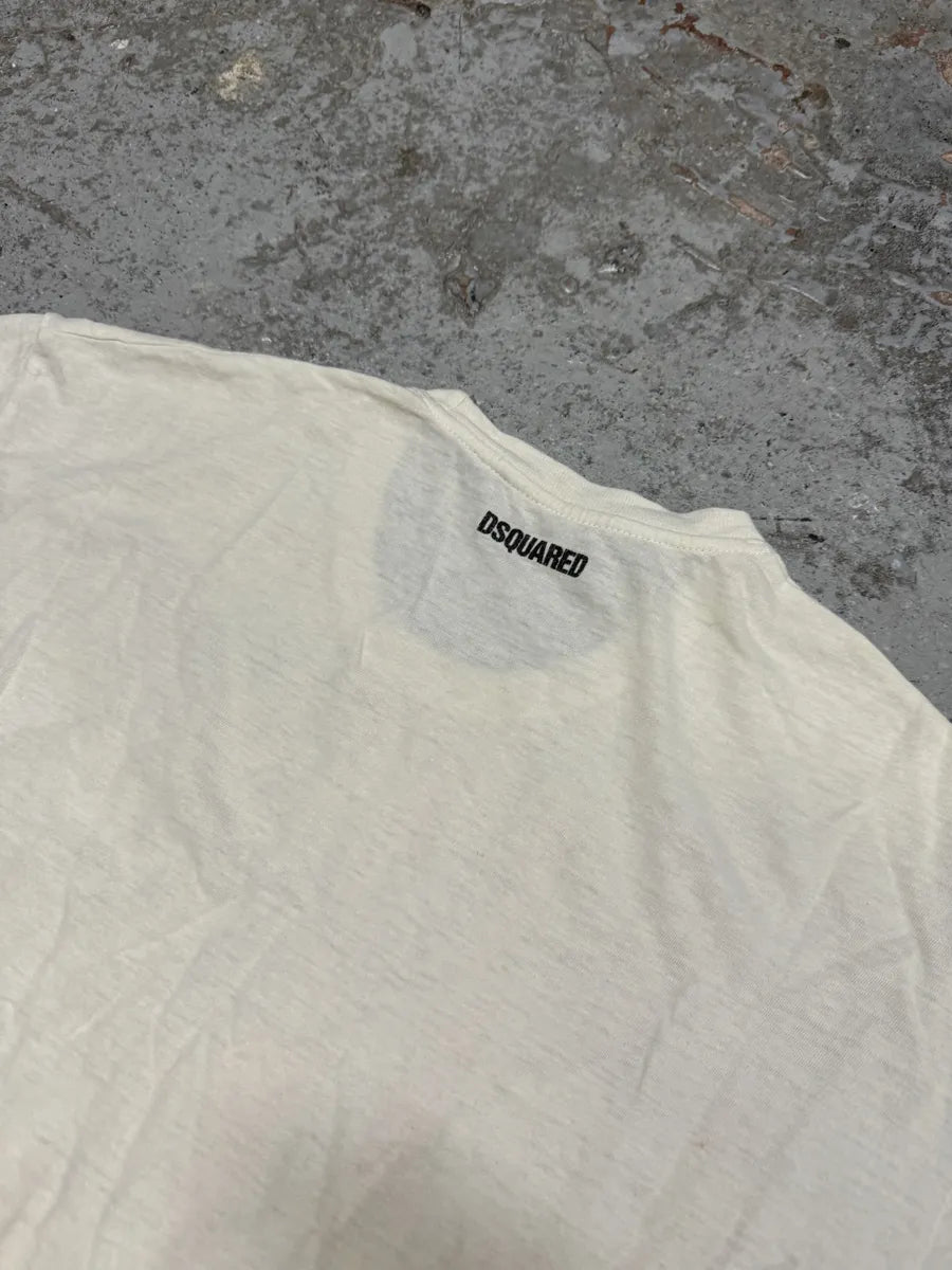 SS2012 Dsquared2 USA Flag White T-Shirt aHqSHBY 5