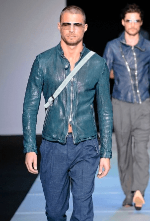 SS2012 Emporio Armani Pure Raw Green Leather Jacket (M) 1