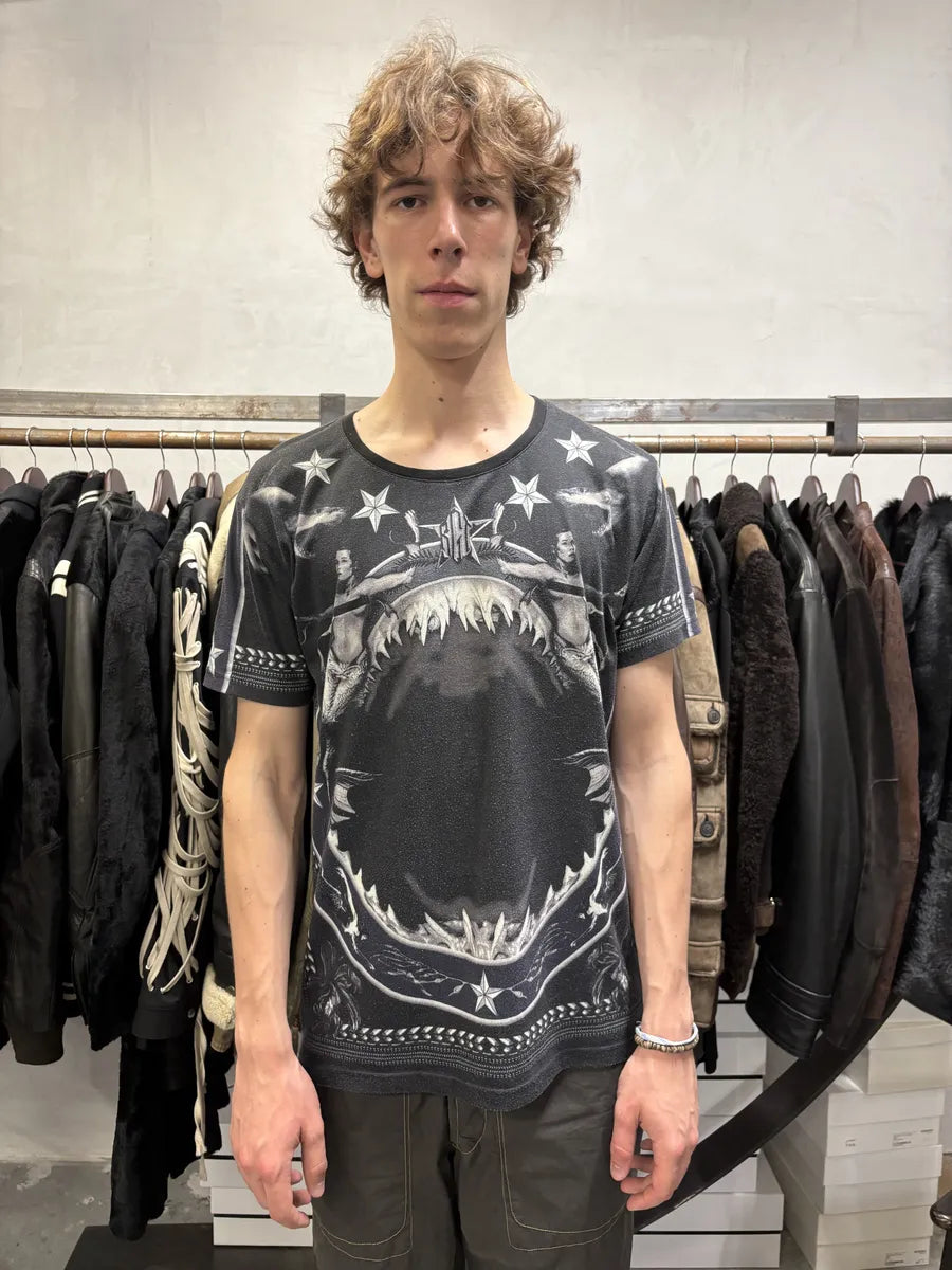 SS2012 Givenchy Black Jaw Shark Tee-Shirt by Riccardo Tisci CqjCpII 3