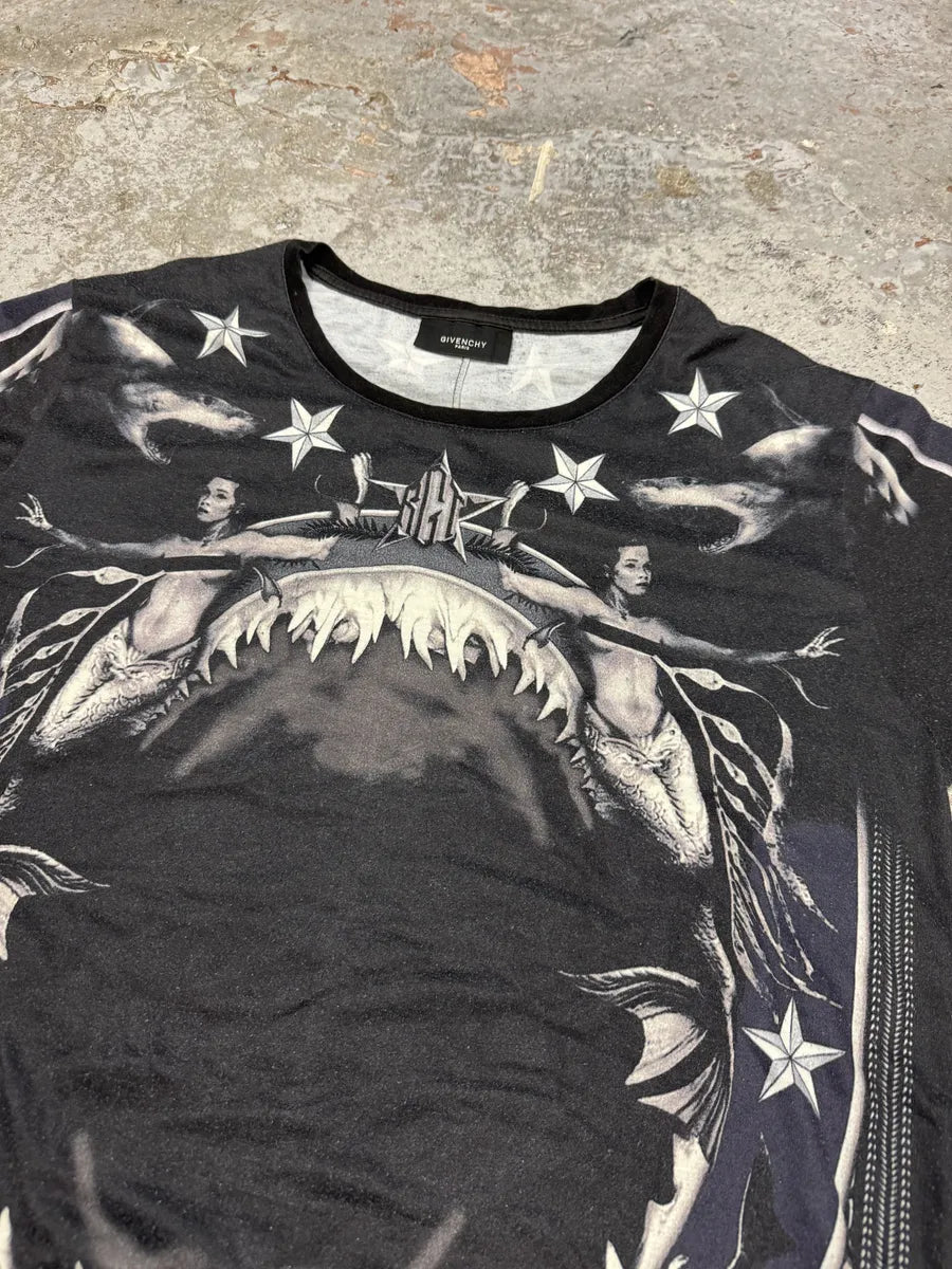 SS2012 Givenchy Black Jaw Shark Tee-Shirt by Riccardo Tisci CqjCpII 7
