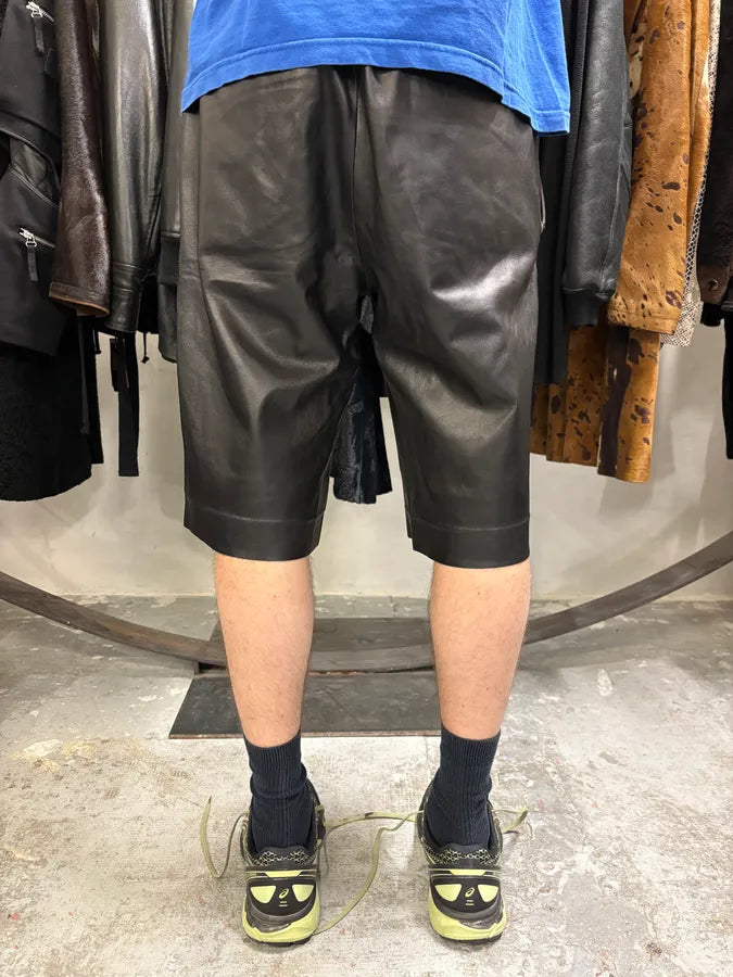 SS2012 Givenchy Black Leather Shorts by Riccardo Tisci (M) KwzsUNC 2