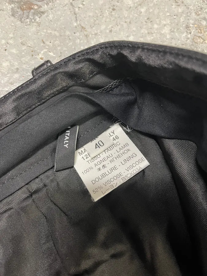 SS2012 Givenchy Black Leather Shorts by Riccardo Tisci (M) KwzsUNC 6