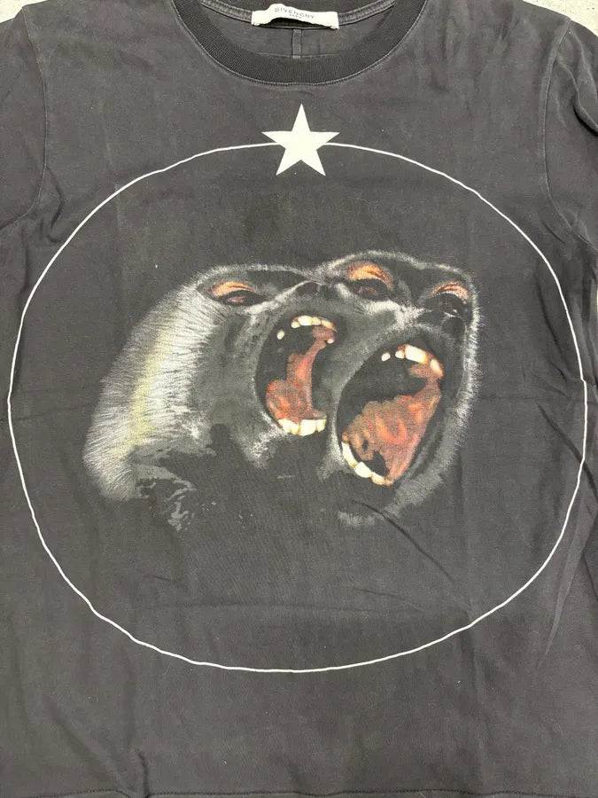 SS2012 Givenchy Monkey Stars Black T-Shirt by Riccardo Tisci CrqLePb 5