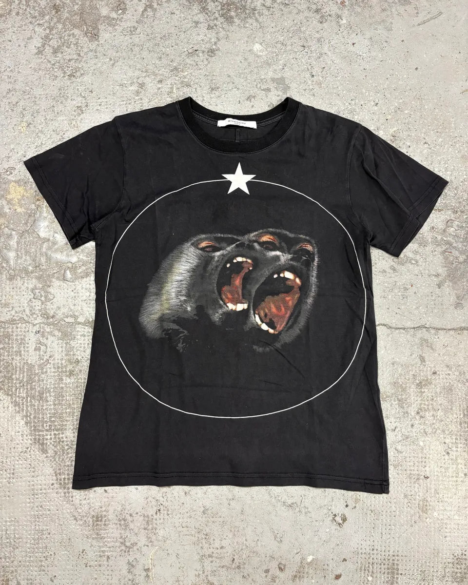 SS2012 Givenchy Monkey Stars Black T-Shirt by Riccardo Tisci CrqLePb 0