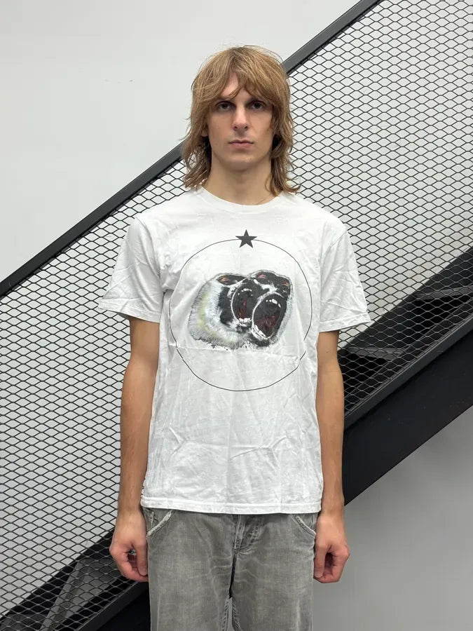 SS2012 Givenchy Monkeys White Stars T-Shirt by Riccardo Tisci LKvUrEQ 0