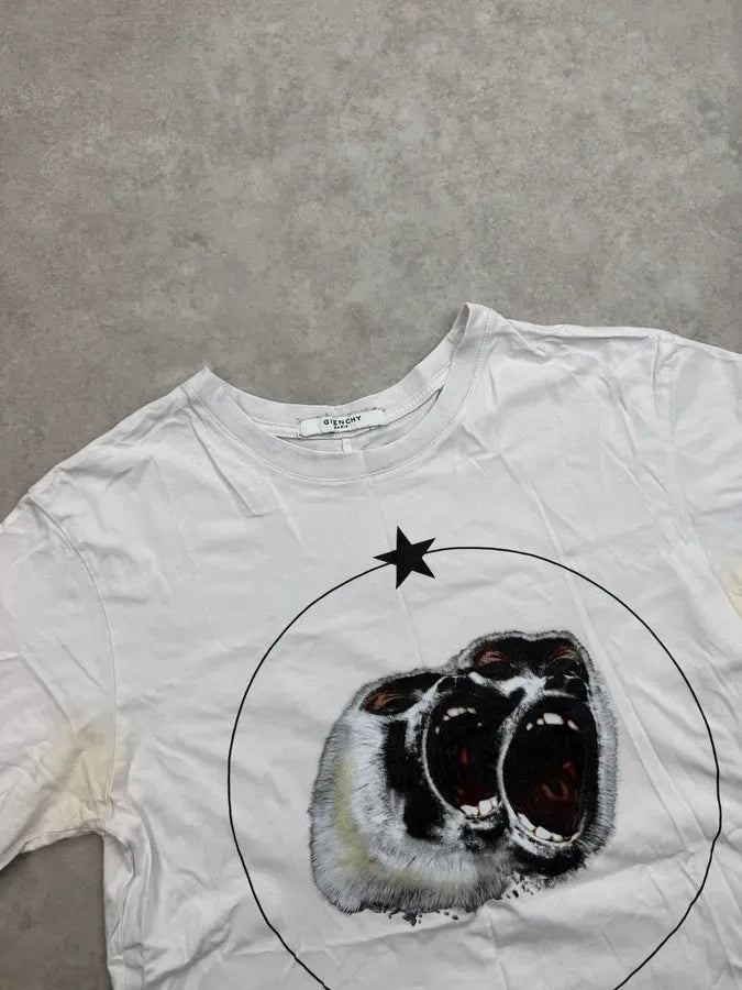 SS2012 Givenchy Monkeys White Stars T-Shirt by Riccardo Tisci LKvUrEQ 9
