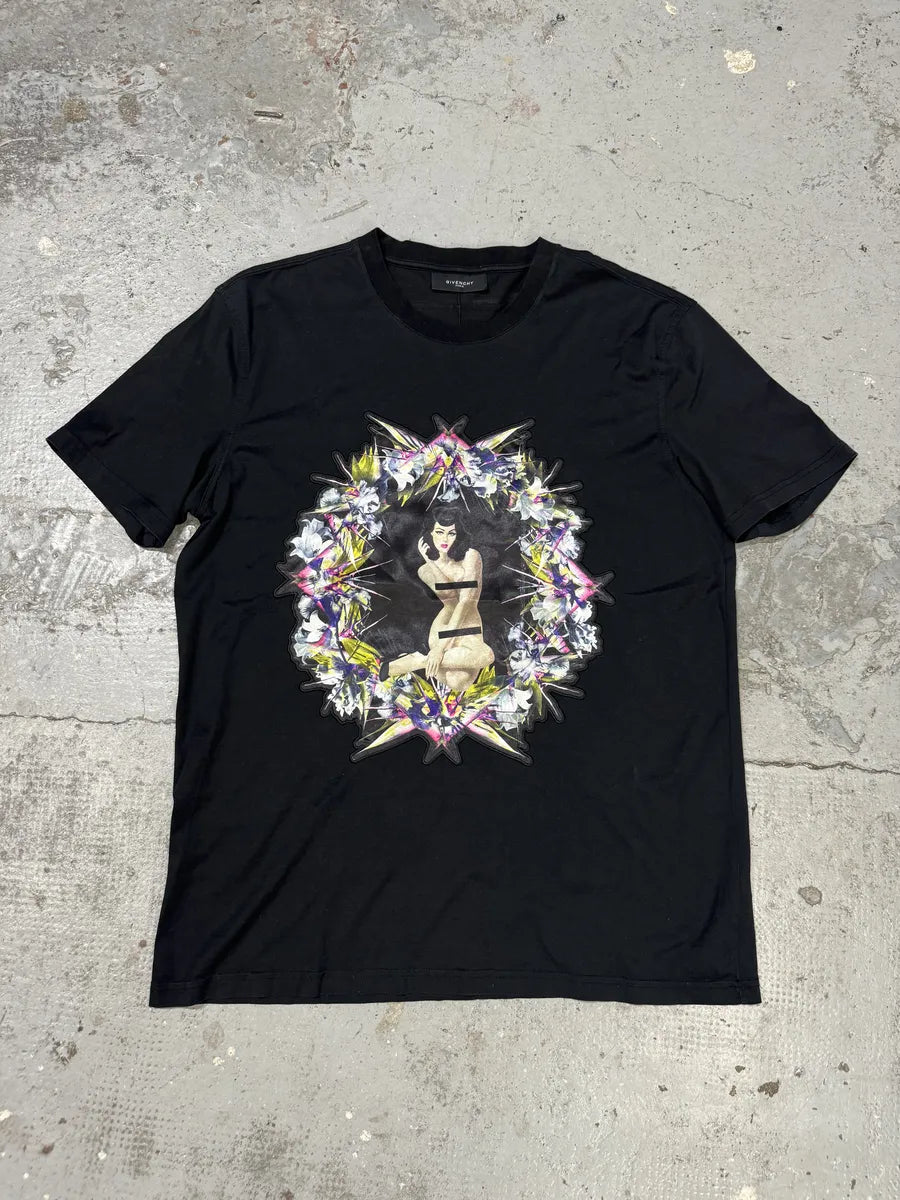 SS2012 Givenchy Naked Women Black T-Shirt by Riccardo Tisci SSvzLam 0