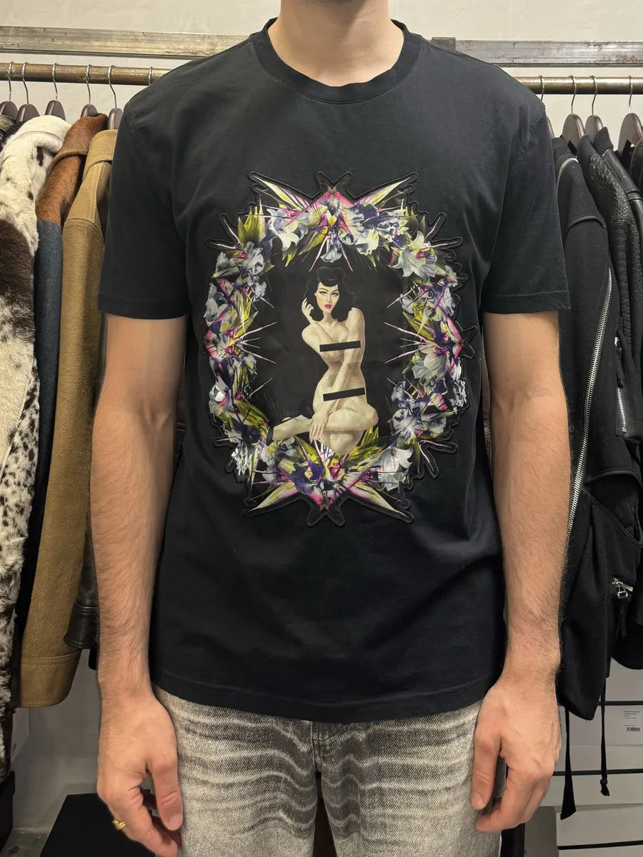 SS2012 Givenchy Naked Women Black T-Shirt by Riccardo Tisci