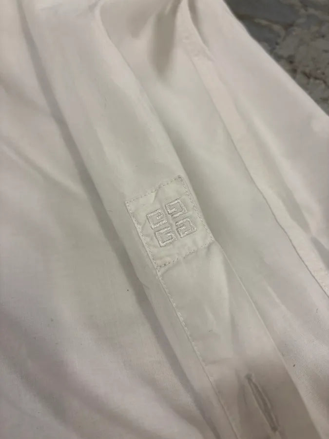 SS2012 Givenchy White Double Layered Shirt (M/L) uZfcXPR 7
